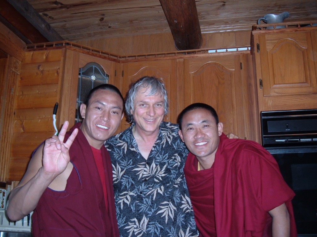 About Andrew - with Tibetan Monks